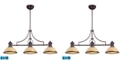 Macy's Chadwick 3-Light Island Light in Oiled Bronze - LED, 800 Lumens (2400 Lumens Total) with Full Scale Dimming Range